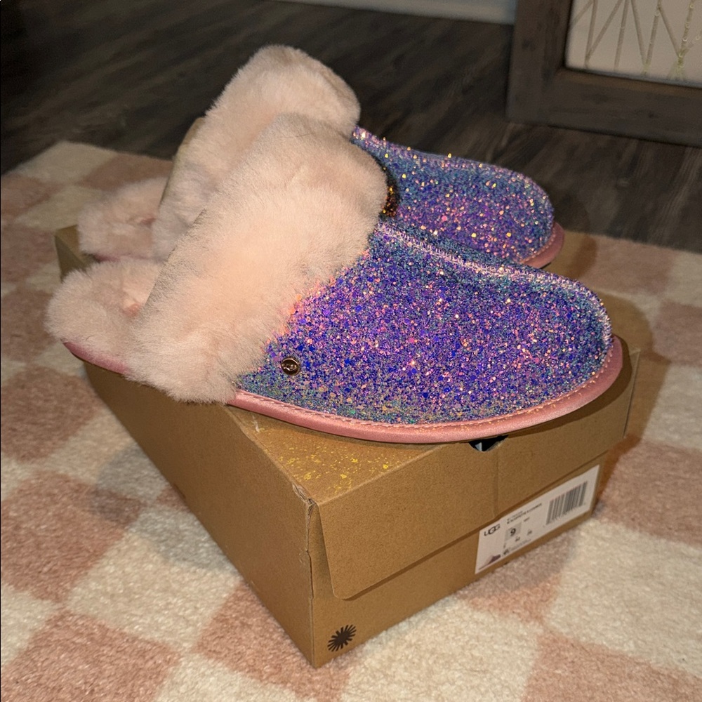 UGG Women’s Glitter Slippers - Pink and Purple